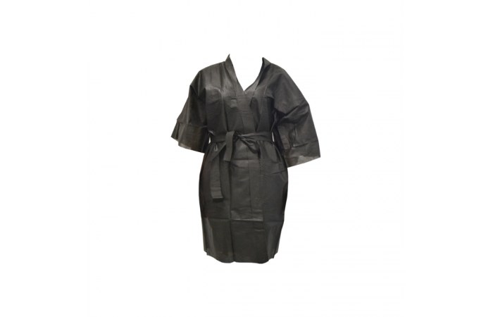 Kimono bata desechable negro 30 gr