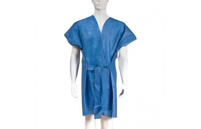 Kimono bata desechable azul